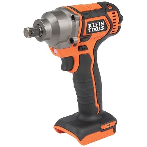 Klein Tools 1/2-in Detent Pin Compact Impact Wrench, Battery Operated, Tool Only