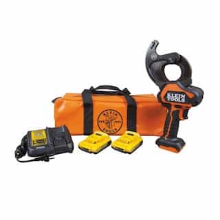 Klein Tools 20V Battery Operated ACSR Closed-Jaw Cable Cutter Kit
