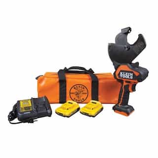 Klein Tools 20V Battery Operated ACSR Open-Jaw Cable Cutter Kit