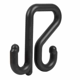 2-in S-Hook for Utility Buckets, Nylon, 50-lb Max, Gray