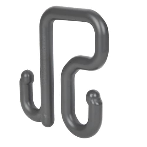 3-in S-Hook for Utility Buckets, Nylon, 50-lb Max, Gray
