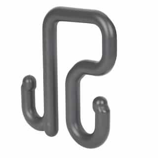 Klein Tools 3-in S-Hook for Utility Buckets, Nylon, 50-lb Max, Gray