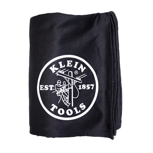 Black Cotton & Fleece Lineman Logo Blanket