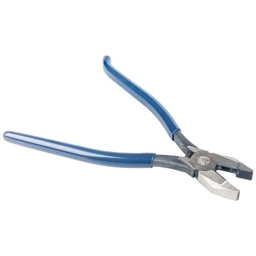 Klein Tools 9-in Rebar Pliers, 1.281-in Jaw, Left Handed, Blue