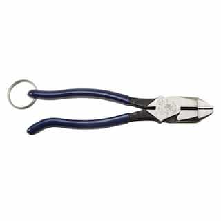 High Leverage Rebar Work Pliers with Tether Ring, Blue