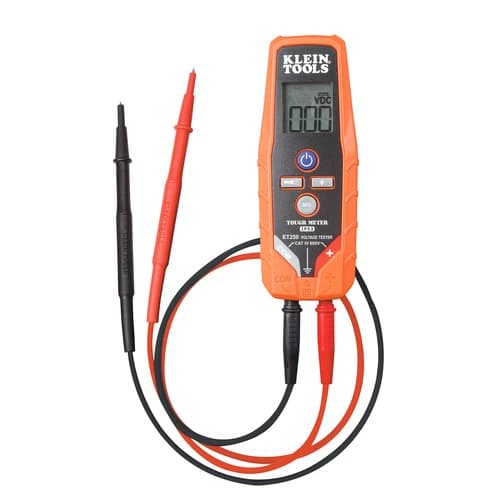 Solid-State AC/DC Digital Voltage and Continuity Tester with Batteries