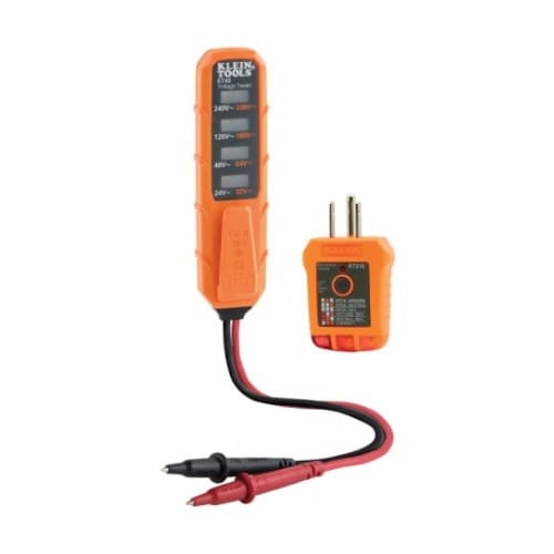 Klein Tools Contact Receptacle Electrical Test Kit, 32V/330V DC, 24V/240V AC