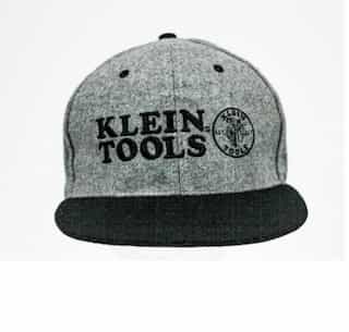 Klein Tools Logo Gray Wool Snapback Hat