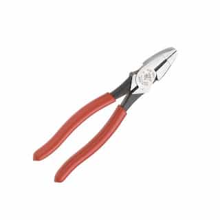 Klein Tools 9'' High Leverage Side Cutting Pliers with Heavy Duty Plastic Dipped Handle