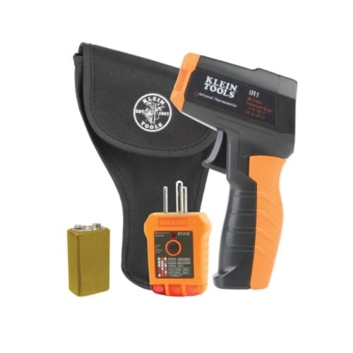 Infrared Thermometer w/ GFCI Receptacle Tester