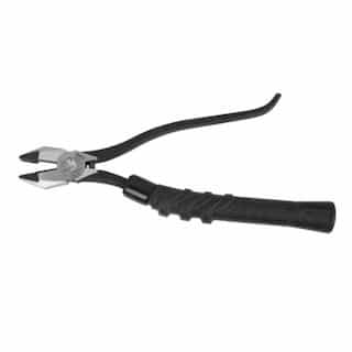 Klein Tools 9-in Slim-Head Ironworker's Pliers, Aggressive Knurl, Comfort Grip