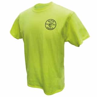 Klein Tools HiViz Safety T-Shirt, Medium, Green