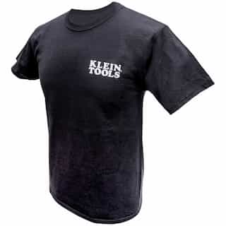 Klein Tools Hanes Tagless T-Shirt, XXL, Black