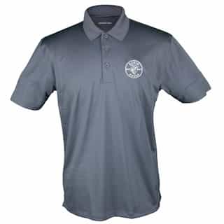 Sport-Tek Short-Sleeved Polo Shirt, XL, Iron Gray