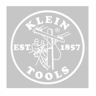 Klein Tools 2.4-in Hard Hat Cap Decal, White