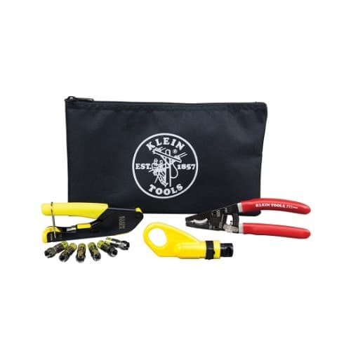 Coax Cable Installation Kit with Zipper Pouch