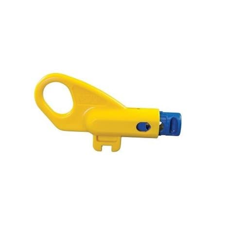 Klein Tools Yellow Finger-Loop External Blade Twisted Pair Radial Stripper