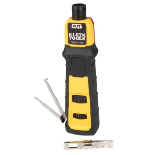 Klein Tools 66/110 Blade Impact Punchdown Tool, Spring Loaded, Yellow
