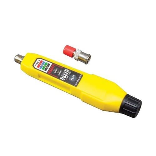 Klein Tools Yellow Simple Operation 2-Tester Coax Explorer with Batteries 