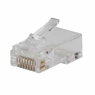 Pass-Thru Modular Data Plug, CAT6, 50-Pk for Connector Installations