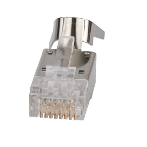 Klein Tools Pass-Thru Modular Data Plugs, RJ45-CAT6A, Shielded (STP), 50pc