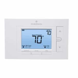 Electronic Thermostat, Multi-Stage, Low Voltage, White