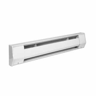 King Electric 27-in 350W Ceramic Core Baseboard Heater, Backwire, 240V, White
