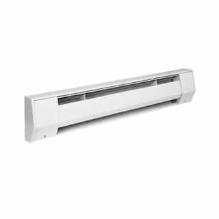King Electric 4-ft 750W/1000W Electric Baseboard Heater, 208V/240V, 4.2 Amp, White