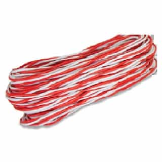 50-ft Bell Wire, RedWhite Twisted
