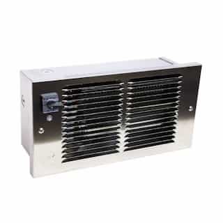1500W Dial-A-Watt Wall Heater w/ Sloped Top, 120V, Stainless Steel