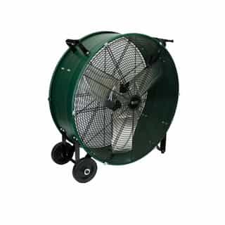 King Electric 24-in Direct Drive Drum Fan, Fixed, 7300 CFM, 120V, Green
