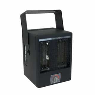 King Electric 3750W Garage Heater w/ Thermostat & Bracket, 208V, Black
