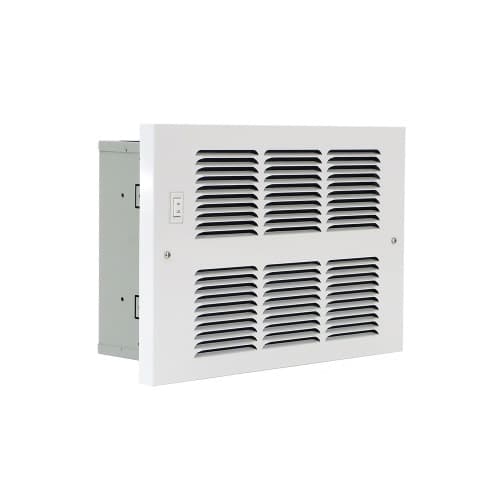 3600 BTU/H Hydronic Wall Heater w/ Fan Switch, Small, 120V, White