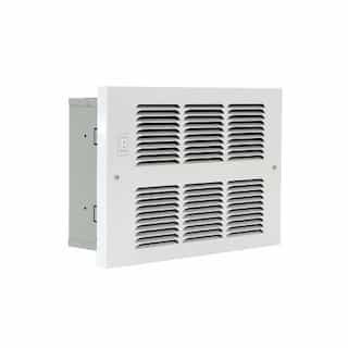 4000 BTU/H Hydronic Wall Heater w/ Fan Switch, Small, 120V, White
