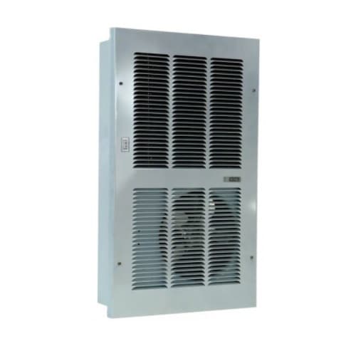 24050 BTU/H ECM Hydronic Wall Heater w/ Fan Switch, Large, 120V, White