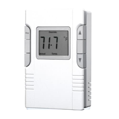 King Electric Electronic Programmable Thermostat, 16 Amp, 120V/208V/240V, White