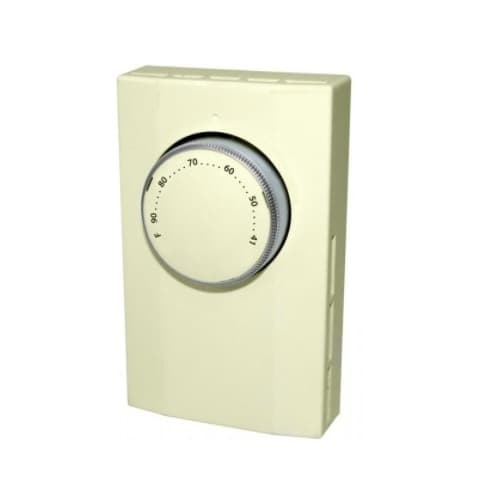Faceplate for C-Dial Mechanical Double-Pole Thermostat, Almond