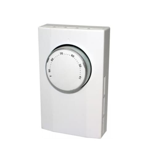 Faceplate for C-Dial Mechanical Double-Pole Thermostat, White