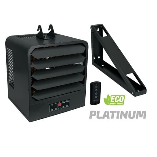 King Electric 4kW Platinum Unit Heater, 1 Phase, 400 CFM, 208V, Gray