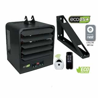 4kW ECO2S+ Unit Heater, 1 Phase, 400 CFM, 208V/240V, Gray