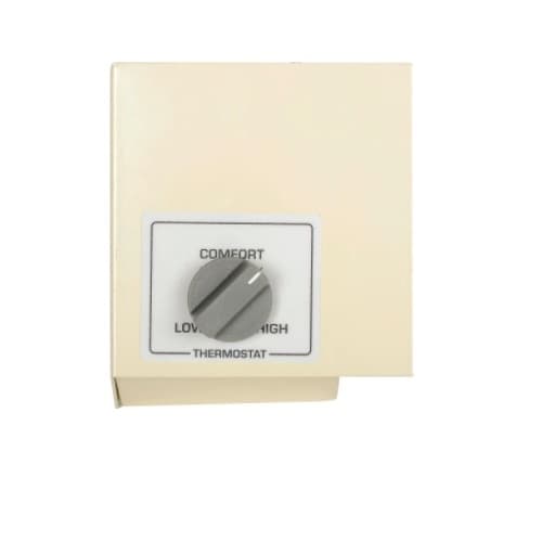Built-In Thermostat for KCV Heater, Right Side, Single Pole, Almond