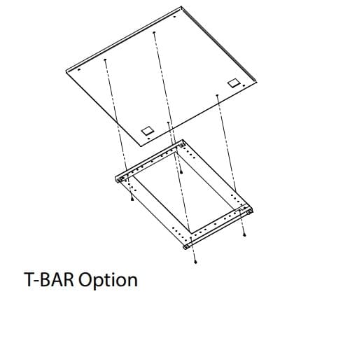T-Bar Ceiling Adapter Kit for KDS Series Heaters