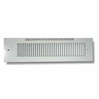 King Electric Grill for KT Kickspace Heater, Overlap, White