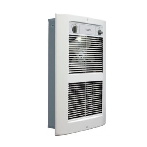 King Electric 2700W Large Wall Heater w/ Thermostat, 18 Amp, 120V, White Dove