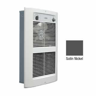 4500W Wall Heater, Large, 275 Sq Ft, 21.6 Amp, 208V, Satin Nickel