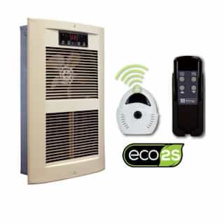 King Electric 2500W/4500W ECO2S Wall Heater, Large, 450 Sq Ft, 208V/240V, Almondine