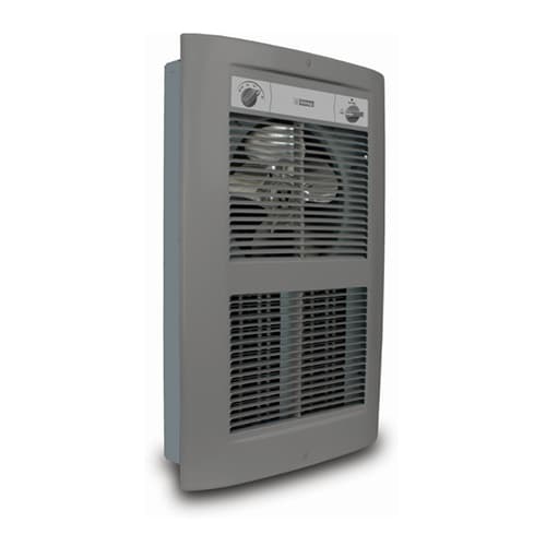 King Electric 2250W/4500W Designer Wall Heater, Large, 208V/240V, Satin Nickel
