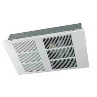 4000W Ceiling Heater, 400 Sq Ft, Large, 14.4 Amp, 277V, White