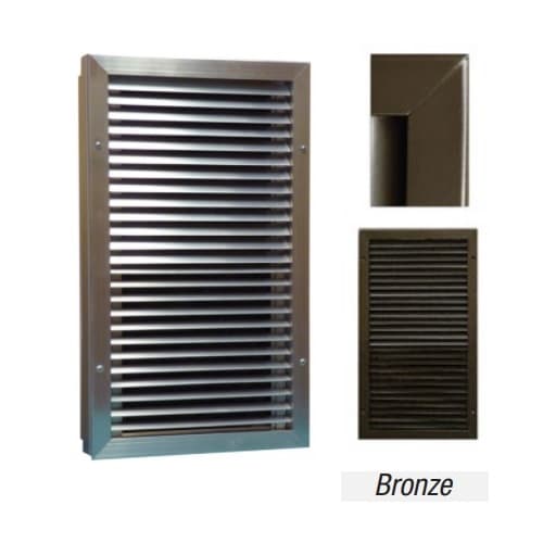2750W Architectural Wall Heater w/Can, Disc. & 24V CTRL, 120V, Bronze