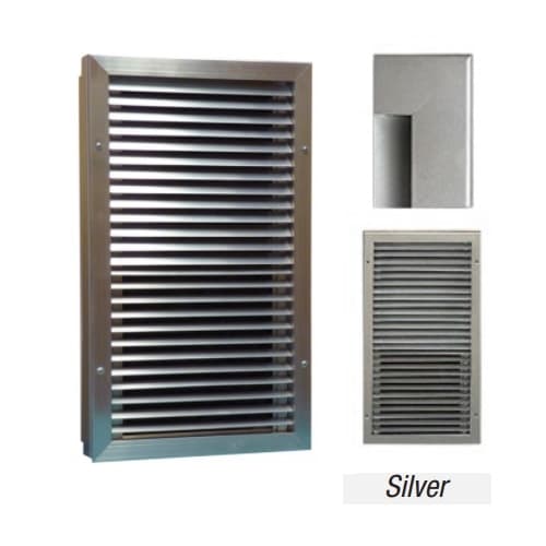 2750W Architectural Wall Heater w/ Can, TP Stat & Disc., 120V, Silver